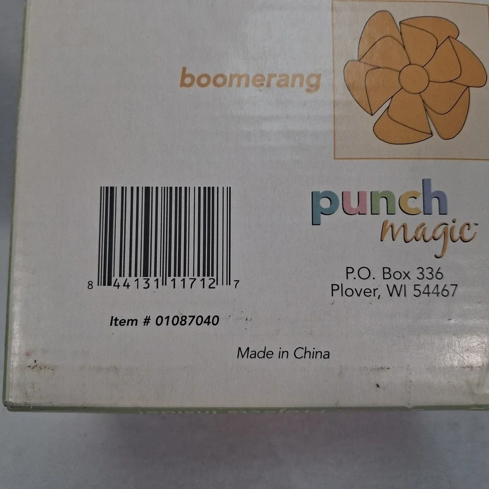 Punch Magic Fold-It Pinwheel Punch Waves Boomerang Paper Craft Tools Set EUC